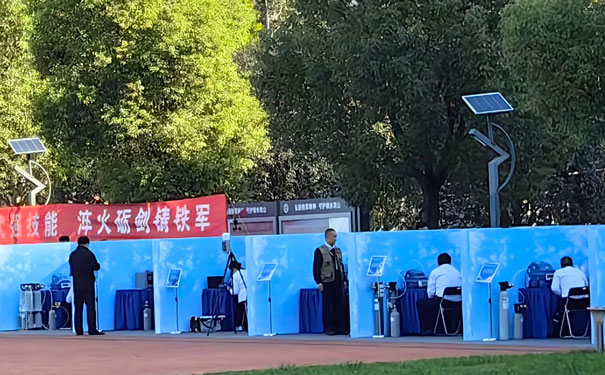 PF-300便攜式非甲烷總烴測試儀(yi) 參與(yu) 大比武現場