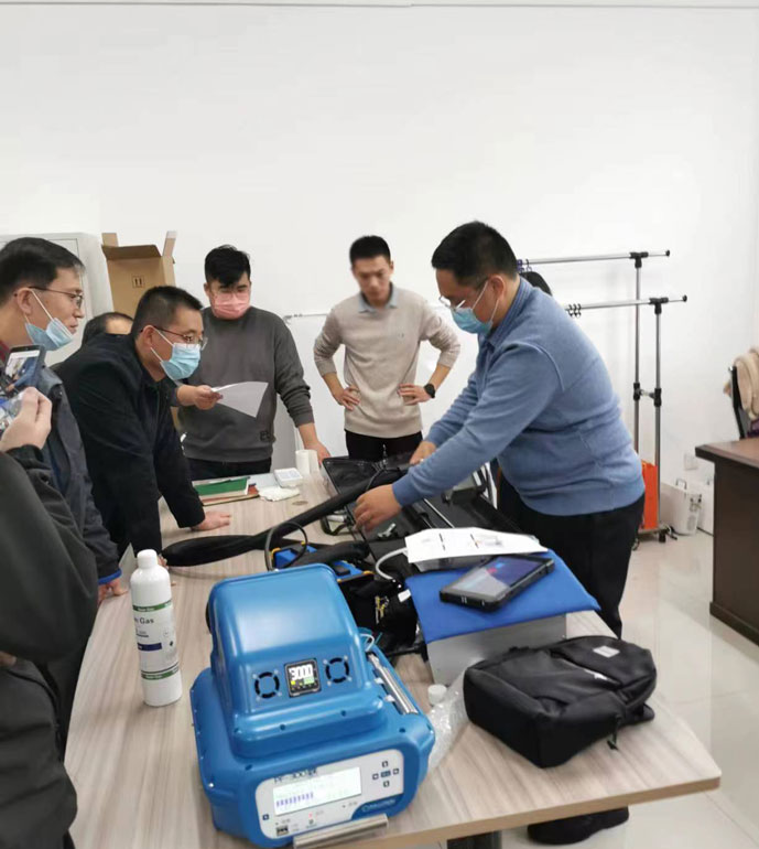 淄博市生態環境局PF-300便攜式星空体育官网入口下载交付驗收